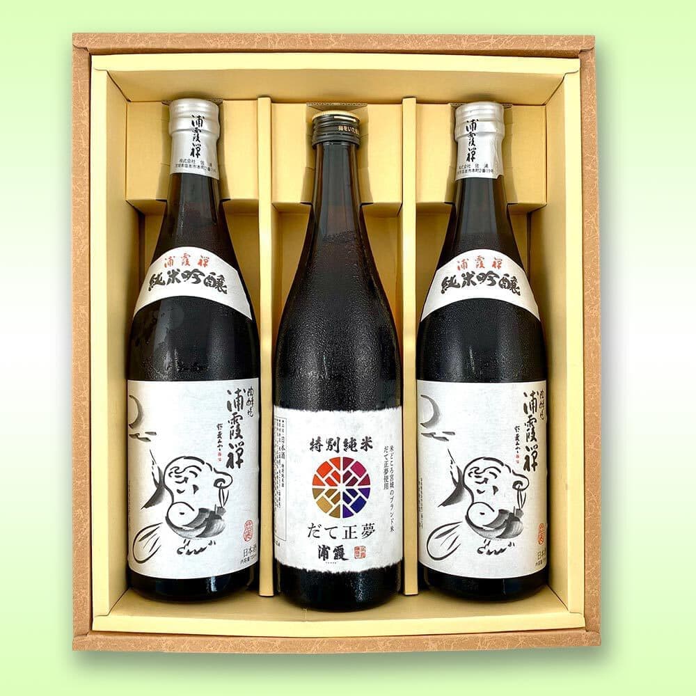 浦霞地酒3本セット